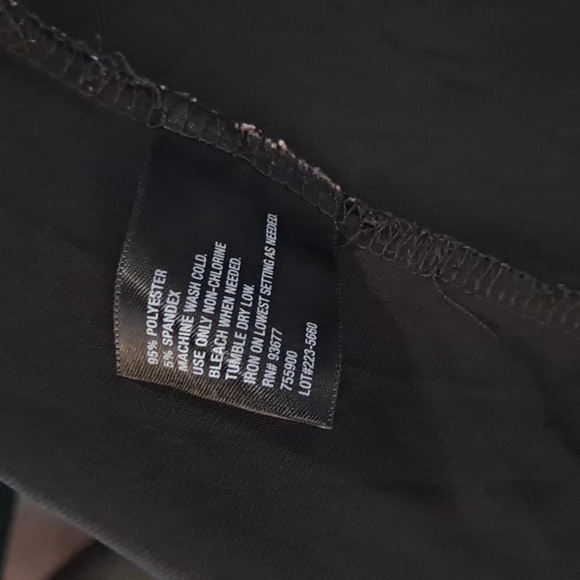 Flirty East 5th black and turquoise ruffle wrap dress, sz XL - Picture 5 of 5